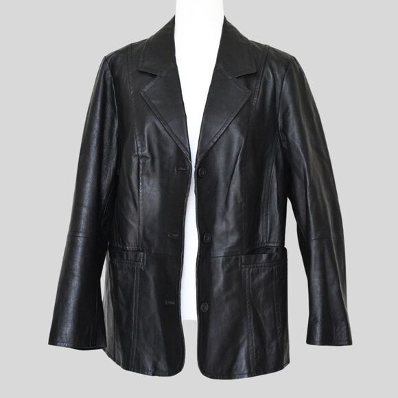 LANE BRYANT Women's Genuine Leather Jacket Size 14/16 - Picture 2 of 8